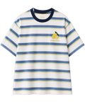 A Little Bitter blue striped oversized T-shirt
