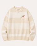 Sofia & Sterling Bread Winner cream striped knit jumper