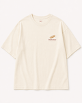 Sofia & Sterling Bread Winner cream oversized embroidered T-shirt