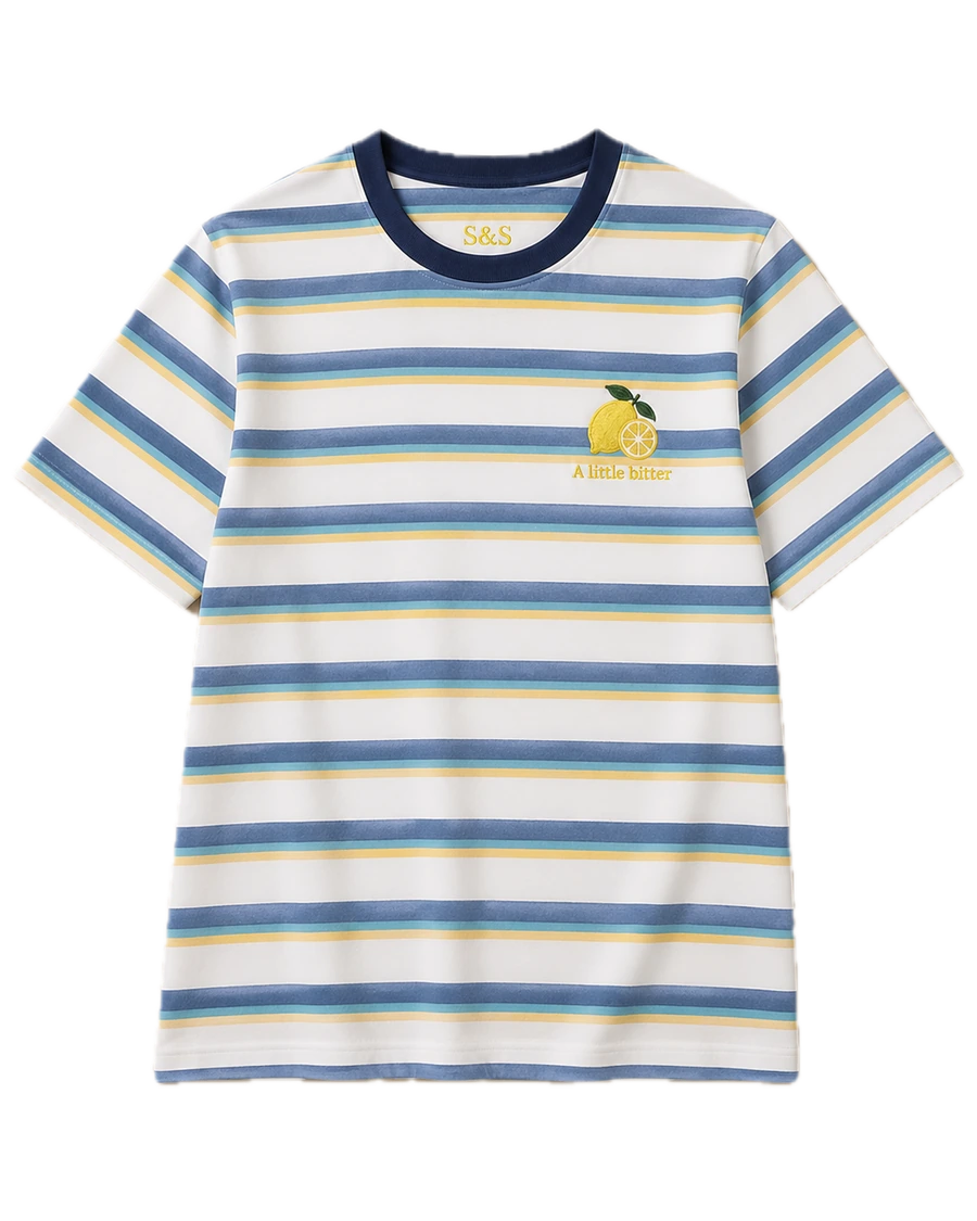 A Little Bitter Lemon Stripe T-Shirt