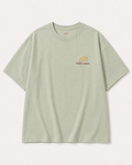 Sofia & Sterling Mildly Mature sage oversized embroidered T-shirt