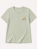 Sofia & Sterling Mildly Mature sage embroidered T-shirt