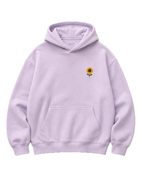 Lilac Sunflower Hoodie