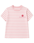 Sofia & Sterling Sweet Enough pomegranate T-shirt in pink stripe
