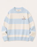 Sofia & Sterling What the Duck blue striped knit jumper
