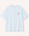 Sofia & Sterling What the Duck baby blue oversized embroidered T-shirt